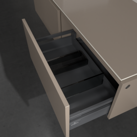 Тумба под раковину Villeroy & Boch Legato 140х38 см ДСП трюфель серый B61300VG