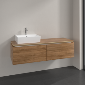 Тумба під раковину Villeroy & Boch Legato 140х38 см ДСП дуб канзас B61300RH