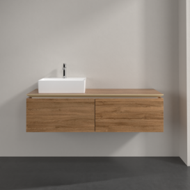 Тумба під раковину Villeroy & Boch Legato 140х38 см ДСП дуб канзас B61300RH