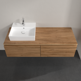 Тумба під раковину Villeroy & Boch Legato 140х38 см ДСП дуб канзас B61300RH