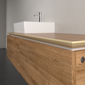 Тумба під раковину Villeroy & Boch Legato 140х38 см ДСП дуб канзас B61300RH