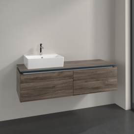 Тумба під раковину Villeroy & Boch Legato 140х38 см ДСП кам'яний дуб B61300RK