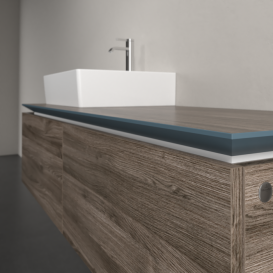 Тумба під раковину Villeroy & Boch Legato 140х38 см ДСП кам'яний дуб B61300RK