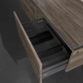 Тумба під раковину Villeroy & Boch Legato 140х38 см ДСП кам'яний дуб B61300RK