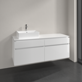 Тумба под раковину Villeroy & Boch Legato 140х55 см МДФ/ДСП белый глянцевый B61400DH