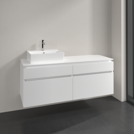 Тумба під раковину Villeroy & Boch Legato 140х55 см ДСП білий матовий B61400MS