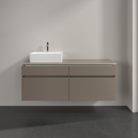 Тумба под раковину Villeroy & Boch Legato 140х55 см ДСП трюфель серый B61400VG