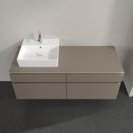 Тумба под раковину Villeroy & Boch Legato 140х55 см ДСП трюфель серый B61400VG