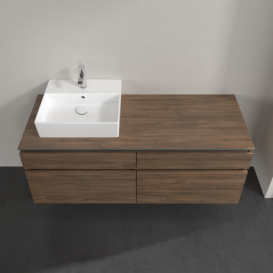 Тумба під раковину Villeroy & Boch Legato 140х55 см ДСП дуб аризона B61400VH