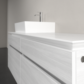 Тумба під раковину Villeroy & Boch Legato 140х55 см ДСП біле дерево B61400E8