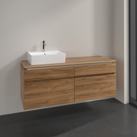 Тумба під раковину Villeroy & Boch Legato 140х55 см ДСП дуб канзас B61400RH