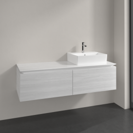 Тумба під раковину Villeroy & Boch Legato 140х38 см ДСП біле дерево B61500E8