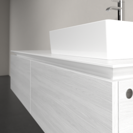 Тумба під раковину Villeroy & Boch Legato 140х38 см ДСП біле дерево B61500E8