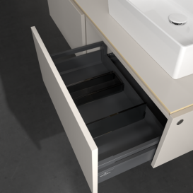 Тумба під раковину Villeroy & Boch Legato 140х38 см ДСП ніжно-сірий B61500VK