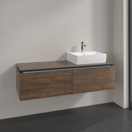 Тумба під раковину Villeroy & Boch Legato 140х38 см ДСП дуб аризона B61500VH