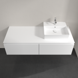 Тумба під раковину Villeroy & Boch Legato 140х38 см МДФ/ДСП білий глянсовий B61500DH