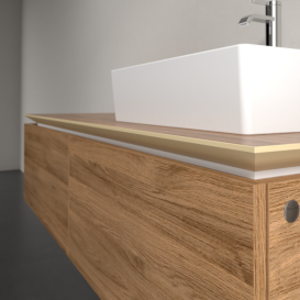 Тумба под раковину Villeroy & Boch Legato 140х38 см ДСП дуб канзас B61500RH