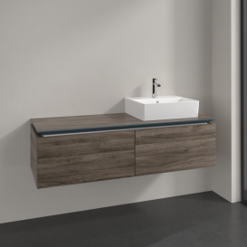 Тумба під раковину Villeroy & Boch Legato 140х38 см ДСП кам'яний дуб B61500RK