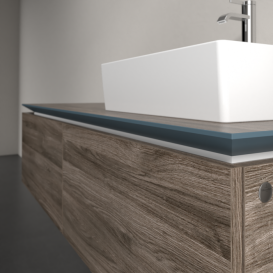 Тумба під раковину Villeroy & Boch Legato 140х38 см ДСП кам'яний дуб B61500RK