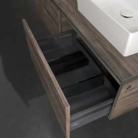 Тумба під раковину Villeroy & Boch Legato 140х38 см ДСП кам'яний дуб B61500RK