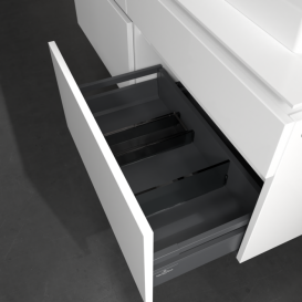 Тумба під раковину Villeroy & Boch Legato 140х55 см МДФ/ДСП білий глянсовий B61600DH