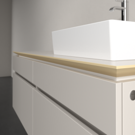 Тумба под раковину Villeroy & Boch Legato 140х55 см ДСП нежно-серый B61600VK