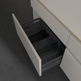 Тумба под раковину Villeroy & Boch Legato 140х55 см ДСП нежно-серый B61600VK