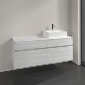 Тумба під раковину Villeroy & Boch Legato 140х55 см ДСП біле дерево B61600E8
