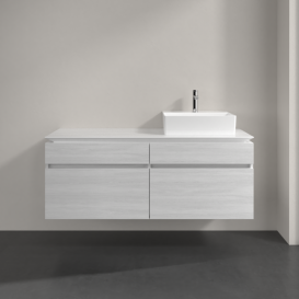 Тумба під раковину Villeroy & Boch Legato 140х55 см ДСП біле дерево B61600E8