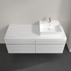 Тумба під раковину Villeroy & Boch Legato 140х55 см ДСП біле дерево B61600E8