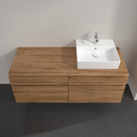 Тумба під раковину Villeroy & Boch Legato 140х55 см ДСП дуб канзас B61600RH