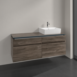 Тумба под раковину Villeroy & Boch Legato 140х55 см ДСП каменный дуб B61600RK