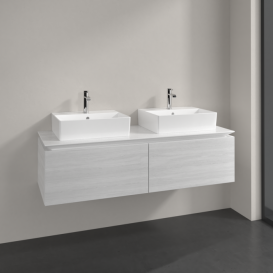 Тумба під раковину Villeroy & Boch Legato 140х38 см ДСП біле дерево B66800E8