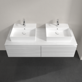 Тумба під раковину Villeroy & Boch Legato 140х38 см ДСП біле дерево B66800E8