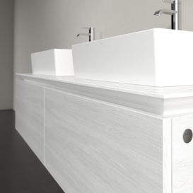 Тумба під раковину Villeroy & Boch Legato 140х38 см ДСП біле дерево B66800E8