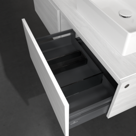 Тумба під раковину Villeroy & Boch Legato 140х38 см ДСП біле дерево B66800E8