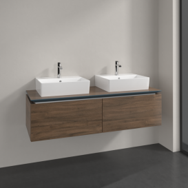 Тумба під раковину Villeroy & Boch Legato 140х38 см ДСП дуб аризона B66800VH