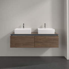 Тумба під раковину Villeroy & Boch Legato 140х38 см ДСП дуб аризона B66800VH