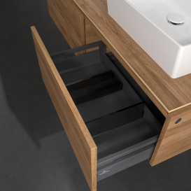 Тумба під раковину Villeroy & Boch Legato 140х38 см ДСП дуб канзас B66800RH