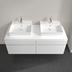 Тумба под раковину Villeroy & Boch Legato 140х55 см МДФ/ДСП белый глянцевый B66900DH