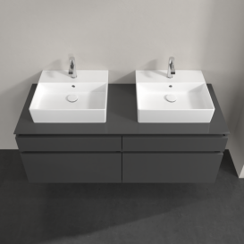 Тумба під раковину Villeroy & Boch Legato 140х55 см МДФ/ДСП глянсовий сірий B66900FP