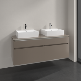 Тумба под раковину Villeroy & Boch Legato 140х55 см ДСП трюфель серый B66900VG