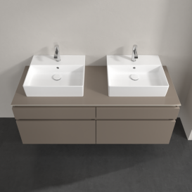 Тумба под раковину Villeroy & Boch Legato 140х55 см ДСП трюфель серый B66900VG