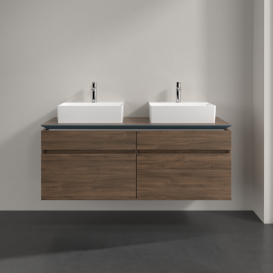 Тумба під раковину Villeroy & Boch Legato 140х55 см ДСП дуб аризона B66900VH