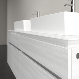 Тумба під раковину Villeroy & Boch Legato 140х55 см ДСП біле дерево B66900E8