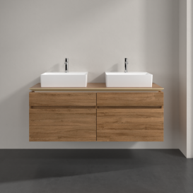 Тумба під раковину Villeroy & Boch Legato 140х55 см ДСП дуб канзас B66900RH