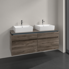 Тумба під раковину Villeroy & Boch Legato 140х55 см ДСП кам'яний дуб B66900RK