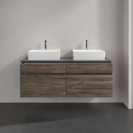 Тумба під раковину Villeroy & Boch Legato 140х55 см ДСП кам'яний дуб B66900RK