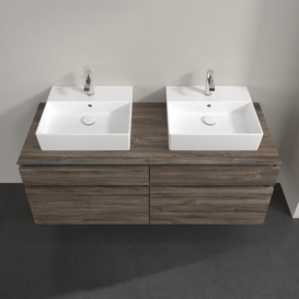 Тумба під раковину Villeroy & Boch Legato 140х55 см ДСП кам'яний дуб B66900RK