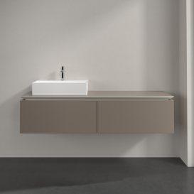 Тумба під раковину Villeroy & Boch Legato 160х38 см ДСП сірий трюфель B67200VG